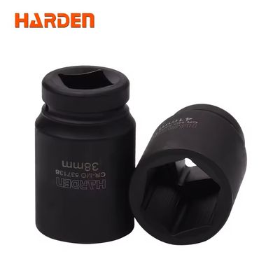 HARDEN 1" Drive Impact Deep Socket ( 30 | 32 | 33 | 34 | 35 | 36 | 38 | 41 | 46 | 50 | 55 | 60 | 65 | 70 | 75 | 80mm ), Long Socket, 6PT; Model: 537130 to 537180_img_1