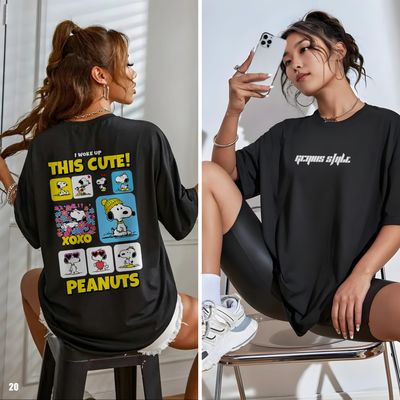 This Cute Peanuts Drop Shoulder T-shirt - 20_img_1