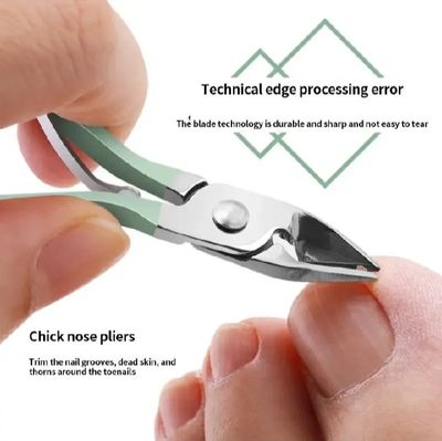 Nail Cutter - Nail Clippers Set, 16pcs Manicure & Pedicure Tools, Stainless Steel Nail Cutter Kit for men and women, with Leather Bag, Travel Grooming Kit for Facial, Cuticle and Nail Care_img_8