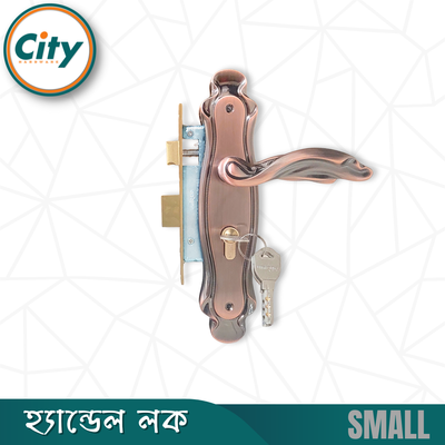 অ্যান্টিক রঙের ছোট আকারের হ্যান্ডেল লক ভিতরের রুমের জন্য নব সহ দরজার লক Door Lock_img_1