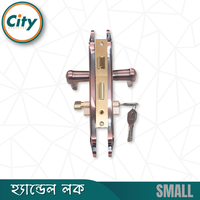 অ্যান্টিক রঙের ছোট আকারের হ্যান্ডেল লক ভিতরের রুমের জন্য নব সহ দরজার লক Door Lock_img_3