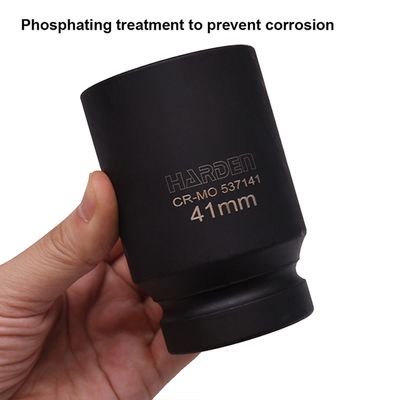 HARDEN 1" Drive Impact Deep Socket ( 30 | 32 | 33 | 34 | 35 | 36 | 38 | 41 | 46 | 50 | 55 | 60 | 65 | 70 | 75 | 80mm ), Long Socket, 6PT; Model: 537130 to 537180_img_13