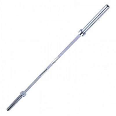 Heavy duty Olympic barbell bar 6 feet with two clips_img_4