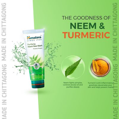 Brand : HimalayaWeight: 100 mlProduct : Himalaya Purifying Neem Face Wash-100ml Get 30gm Himalaya Compleate Care Tooth Paste FreeProduct Of India_img_1