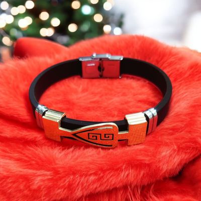Bracelet Stainless Steel Silicone Rubber Wristband Cross Bracelets Charm Bracelet Casual Male Jewelry pulseira feminina_img_0