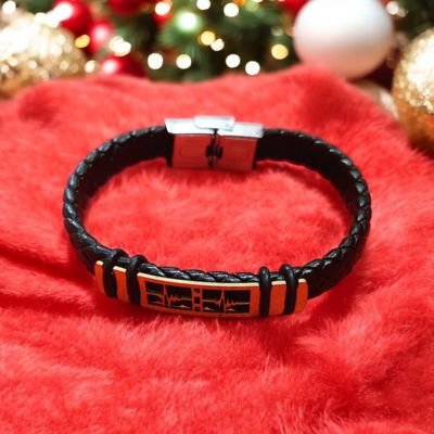 Bracelet Stainless Steel Silicone Rubber Wristband Cross Bracelets Charm Bracelet Casual Male Jewelry pulseira feminina_img_4