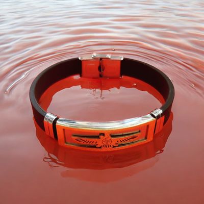 Bracelet Stainless Steel Silicone Rubber Wristband Cross Bracelets Charm Bracelet Casual Male Jewelry pulseira feminina_img_0