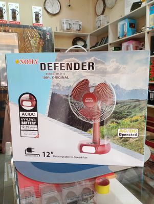 Defender 12″ AC/DC Rechargeable Table Fan Best Price In Bangladesh_img_1