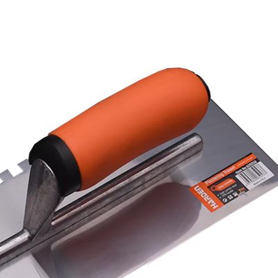 HARDEN Stainless Plastering Trowel with Teeth ( Korni ) 280x120mm; Model: 620258_img_3