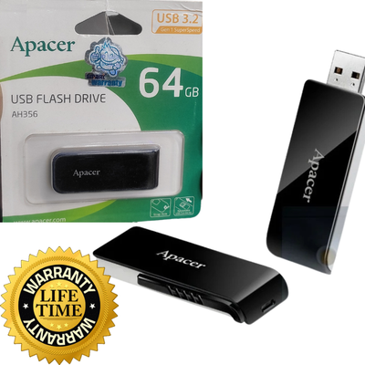 Apacer AH356 64GB USB 3.2 Gen1 Black RP Pen Drive_img_0