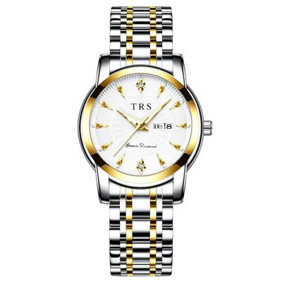 Stylish Trsoye Two Tone Luminous Stainless Steel Women’s Watch_img_1
