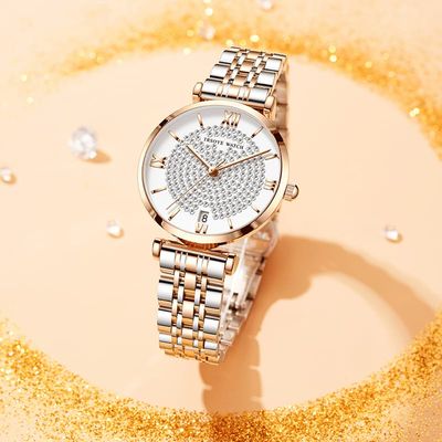 Trsoye 8821 Luxury Quartz Women Fashion Watch in Silver and Rose Gold_img_2