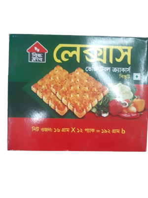 লেক্সাস বিস্কুট ( ভেজিটেবল ) ১২ প্যাকেট - Lexus Biscuit/biskut 12 pc_img_0
