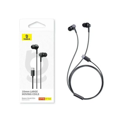 Baseus Earphone Type-c Earphone For Iphone 15 16 Series Samsung google Pixel With Mic_img_0
