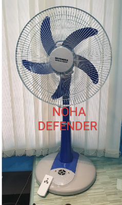 Noha defender rechargeable 16" halfstand charger fan.