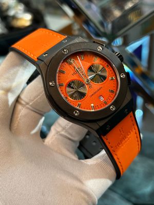 Hublot Classic Fusion Black Case Orange Belt Orange Dial V2_img_0