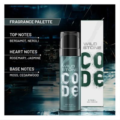 Wild Stone CODE Steel Long Lasting Body Perfume for Men_img_2