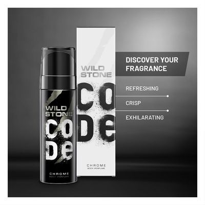 Wild Stone CODE Chrome Long Lasting  Body Perfume for Men_img_3