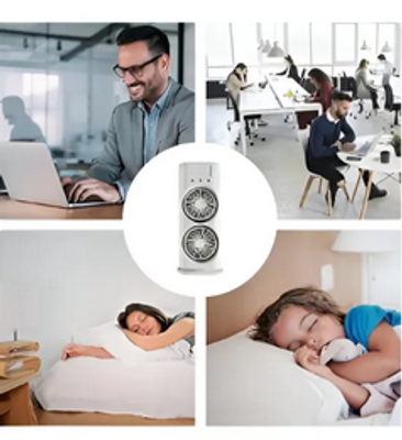 3 in 1 Rechargeable fan Remote Control Double Head Spray Cooling Fan_img_0