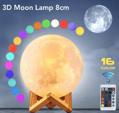Rechargeable 3D Moon Lamp With Remote 8cm_img_0