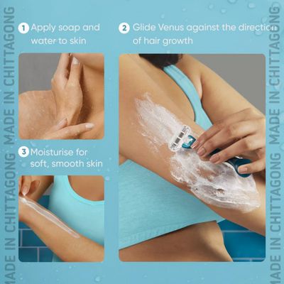 Gillette Venus Hair Removal Razor for Women with Aloe Vera_img_4