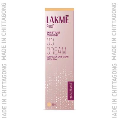 Lakme 9 To 5 CC Cream SPF 30- #01 BEIGE, 30 g_img_1