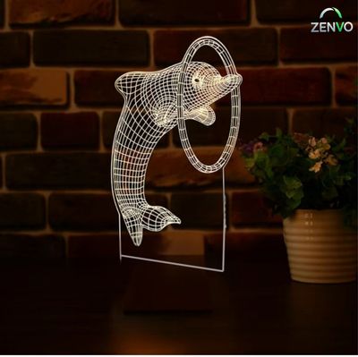 GearUP Acrylic Multicolor Night Lamp (Only Acrylic) Dolphin_img_0