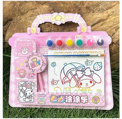 Children's Day Gift Creative Handmade Cartoon Shape DIY Watercolor Painting Set Children's Cute Fun Filling Coloring Gift Box_img_3
