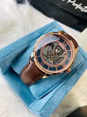 Fossil Dark Brown Dial Rose Men_img_1