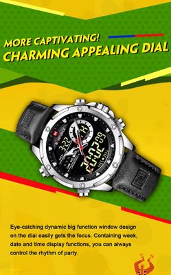 Naviforce 9208 Two Time Gents Belt Watch- Black Dial- Silver Bezel- Black Belt- TF Code NF884BM_img_3