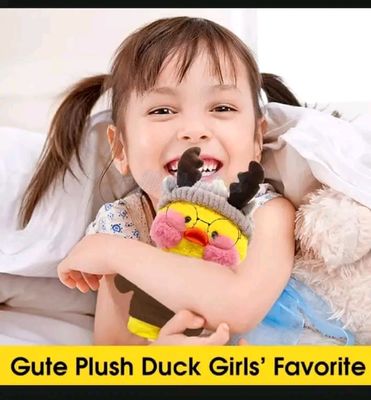 HelloKimi 30cm Mimi Ins Little Yellow Duck Dol Plush Shoft Toy_img_3