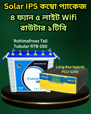 4-Fan 5-Light Solar Hybrid Combo Package Home IPS / UPS inverter_img_0