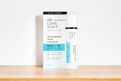 Deconstruct Hyaluronic Acid Lip Balm - 0.2% Hyaluronic Acid + 1% Cupuacu Butter | Overnight Lip Balm 4gm