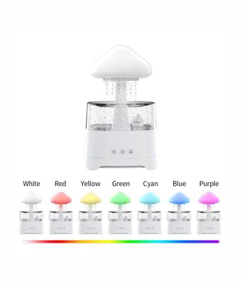 5 IN 1 Bluetooth Speaker Rain Cloud Humidifier, switchable 7 colors, 450ml capacity super quiet, intelligent anti-dry function_img_3
