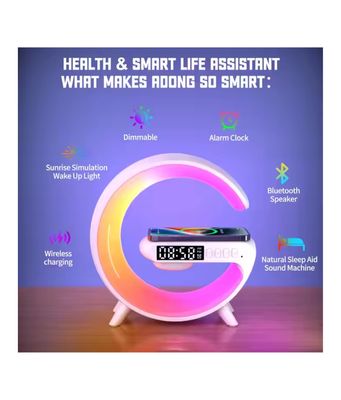 G63 Atmosphere RGB Light Bluetooth Speaker With Wireless Charging_img_2