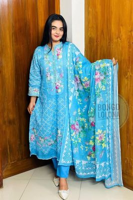 নীলাবরণ (Neelaboron) Luxury Swiss Lawn Three-Piece_img_6