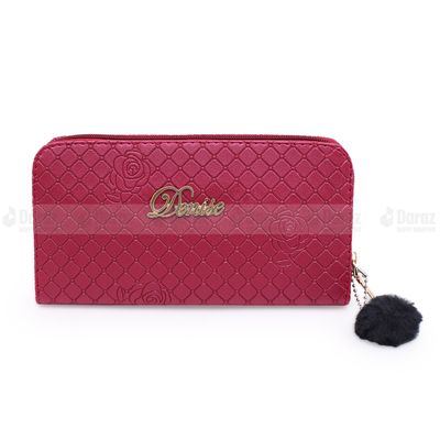 Women's Fashion Short Zipper Purse Lady Leather Strap Cutout Leaf New Luxury Brand Wallet Clutch Small Buckle Holder_img_1