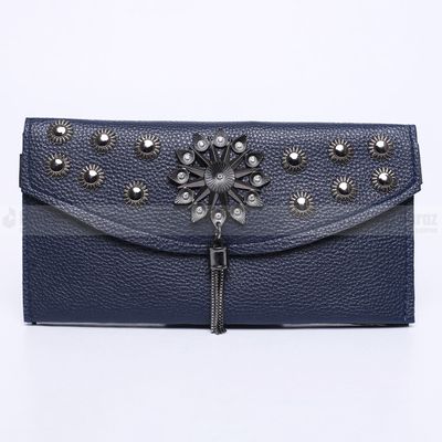 Women's Fashion Short Zipper Purse Lady Leather Strap Cutout Leaf New Luxury Brand Wallet Clutch Small Buckle Holder_img_1