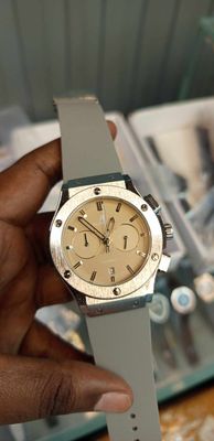 Hublot Classic Fusion Silicone Full Grey Silver Bezel_img_0