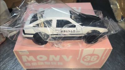 1:36 Initial D Toyota Sprinter Trueno AE86 Diecast Model_img_4