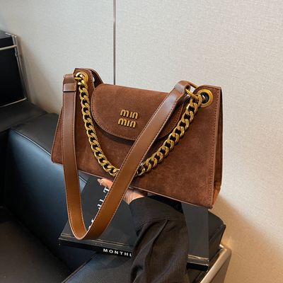 Premium Suede frosted underarm small bag_img_31