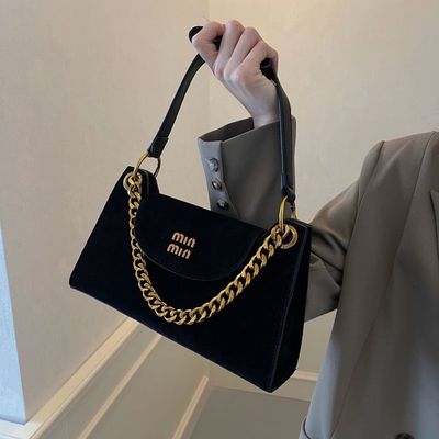 Premium Suede frosted underarm small bag_img_33