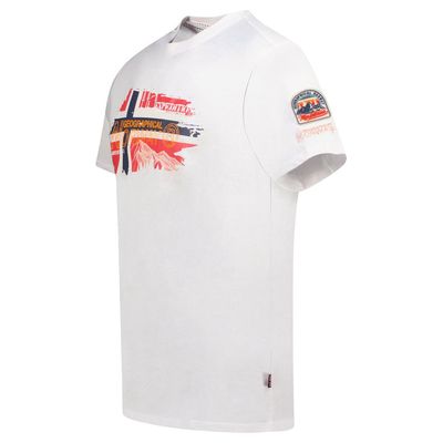 T-Shirt Men Short Sleeve with White Flag_img_2
