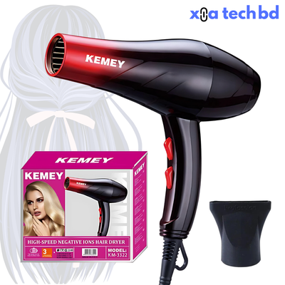 Kemei Km-3322 Cool And Hot 3000W high power Electric Hair Dryer For Women_img_1