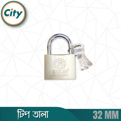 ১ পিস হাই সিকিউরিটি টিপ তালা ৩ চাবির তালা হেভি ডিউটি লক কীড প্যাডলক ৬৩/৫০/৩২ সাইজের_img_4