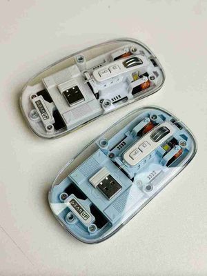 WM30 Transparent Crystal 2.4G + Bluetooth Magnetic Wireless Mouse._img_0