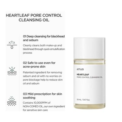 Anua Heartleaf Pore Control Cleansing Oil Mini 20ml_img_1