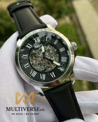 Fossil ME Series Black Belt Silver Bezel (AA)_img_0