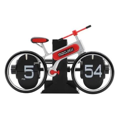 MidClock HY-F117 Retro Vintage Flip Desk Clock – Bicycle-Inspired Design_img_1
