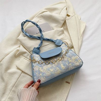 Temperament woven shoulder bag_img_15